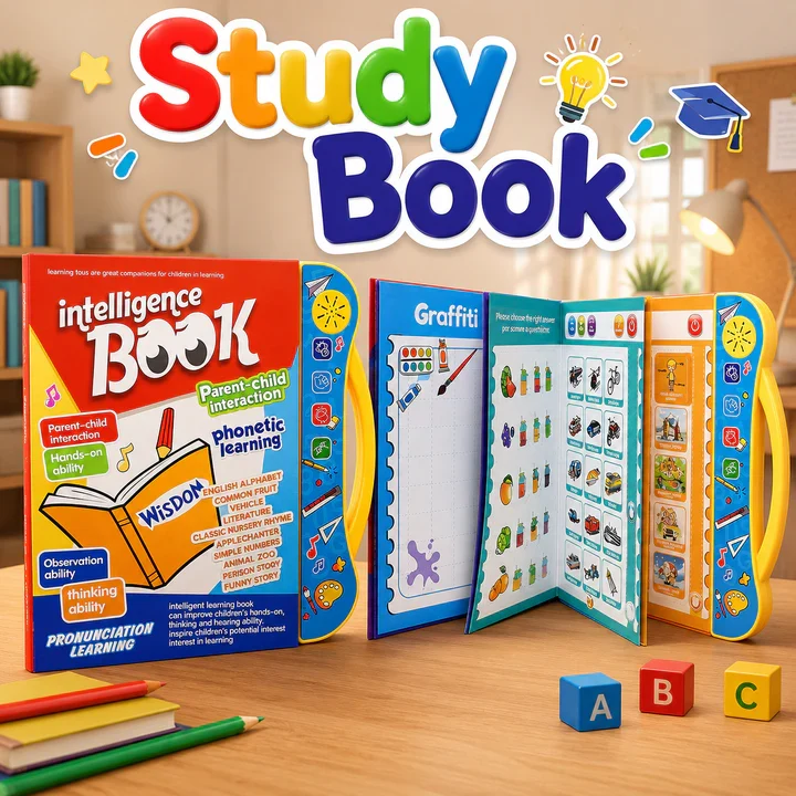 Kids intelligence study book education Touch Reading Sound English learning Book E-book